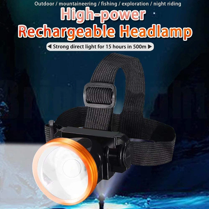 Wholesale Powerful 3W 120 Lumen Head Torch Lamp Camping Emergency Rechargeable LED Headlight with Power Bank Sensor Switch LED Headlamp