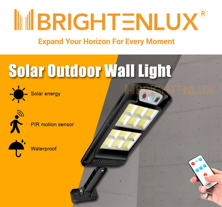 Brightenlux Factory Promotion Solar Energy Long Lasting Street Light Solar, IP65 LED Solar Street Light with Remote Control