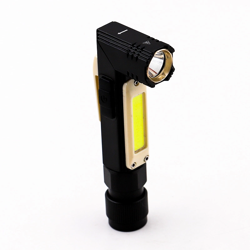 Goldmore11 Aluminium Alloy Rechargeable COB Multi-Function Flashlight Working Lamp Elbow Adjustable