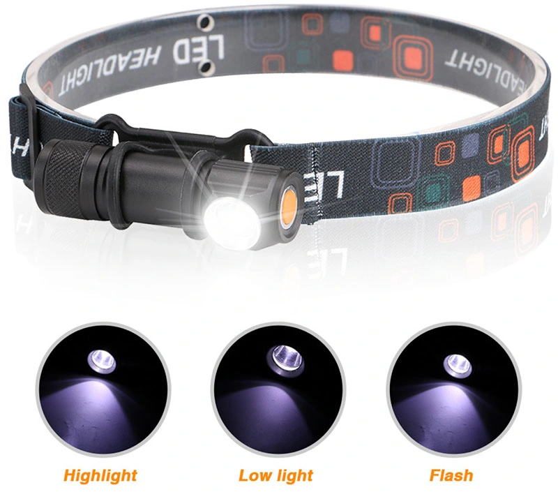 Aluminum Rechargeable Headlight XPE Head Torch Light 3 Flash Modes Waterproof Outdoor Camping Hunting Powerful LED Headlamp