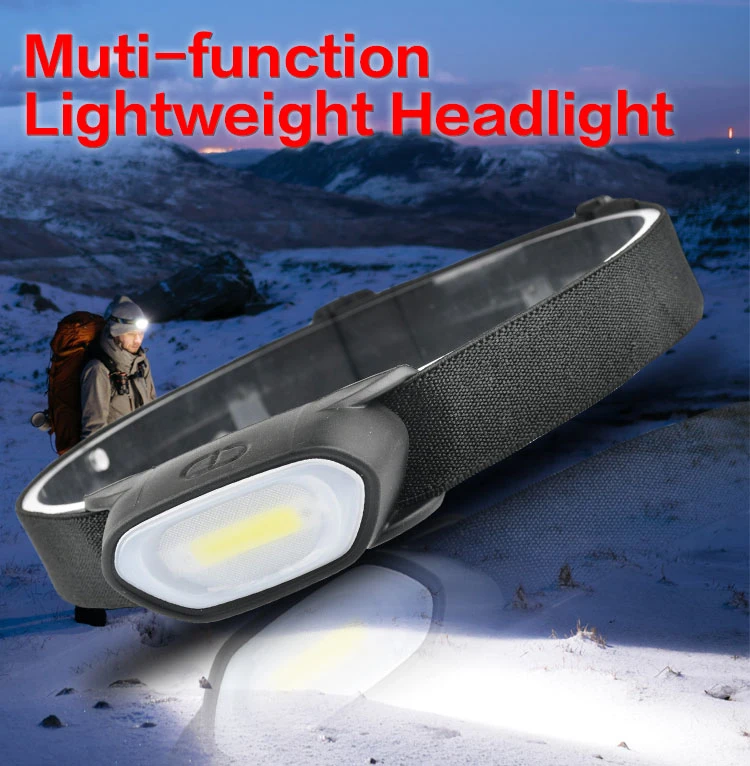 Brightenlux Factory Wholesale Hot Selling Waterproof 3*AAA Battery 3W COB Bright Running LED Mountaineering Headlamp with 3 LED Modes