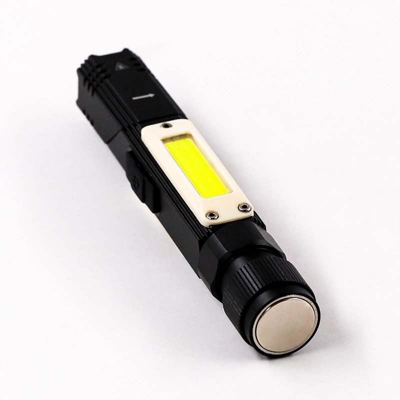 Goldmore11 Aluminium Alloy Rechargeable COB Multi-Function Flashlight Working Lamp Elbow Adjustable