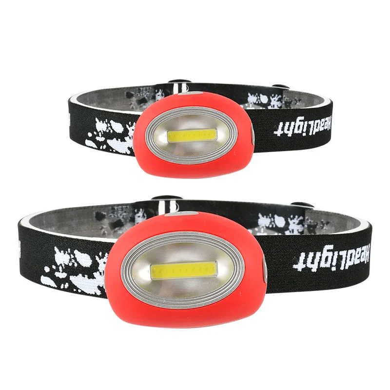 Glodmore2 Best Sale COB LED Ipx4 Waterproof 3*AAA Battery Mini Multi-Functional Outdoor Headlight Headlamp with 3 Light Modes