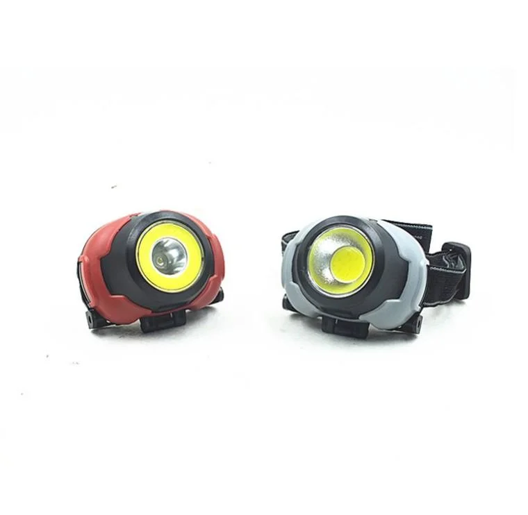 Goldmore9 Hot Sell LED Headlamp in ABS Material Dry Battery Powered Small Light and Portable