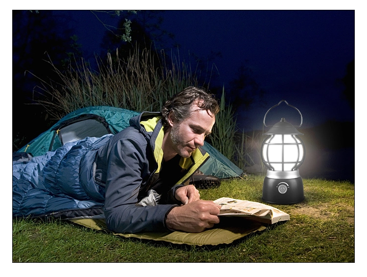 Outdoor Retro Battery Operated Dimmable Wireless Tent LED Camp Light