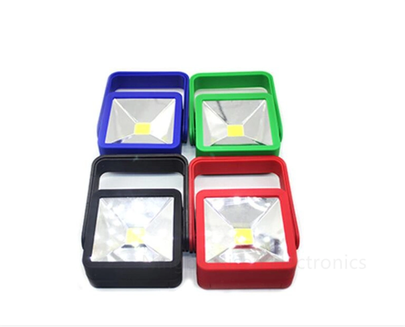 Outdoor Indoor Portable Plastic Floodlight Camping Lantern Handheld COB LED Work Light