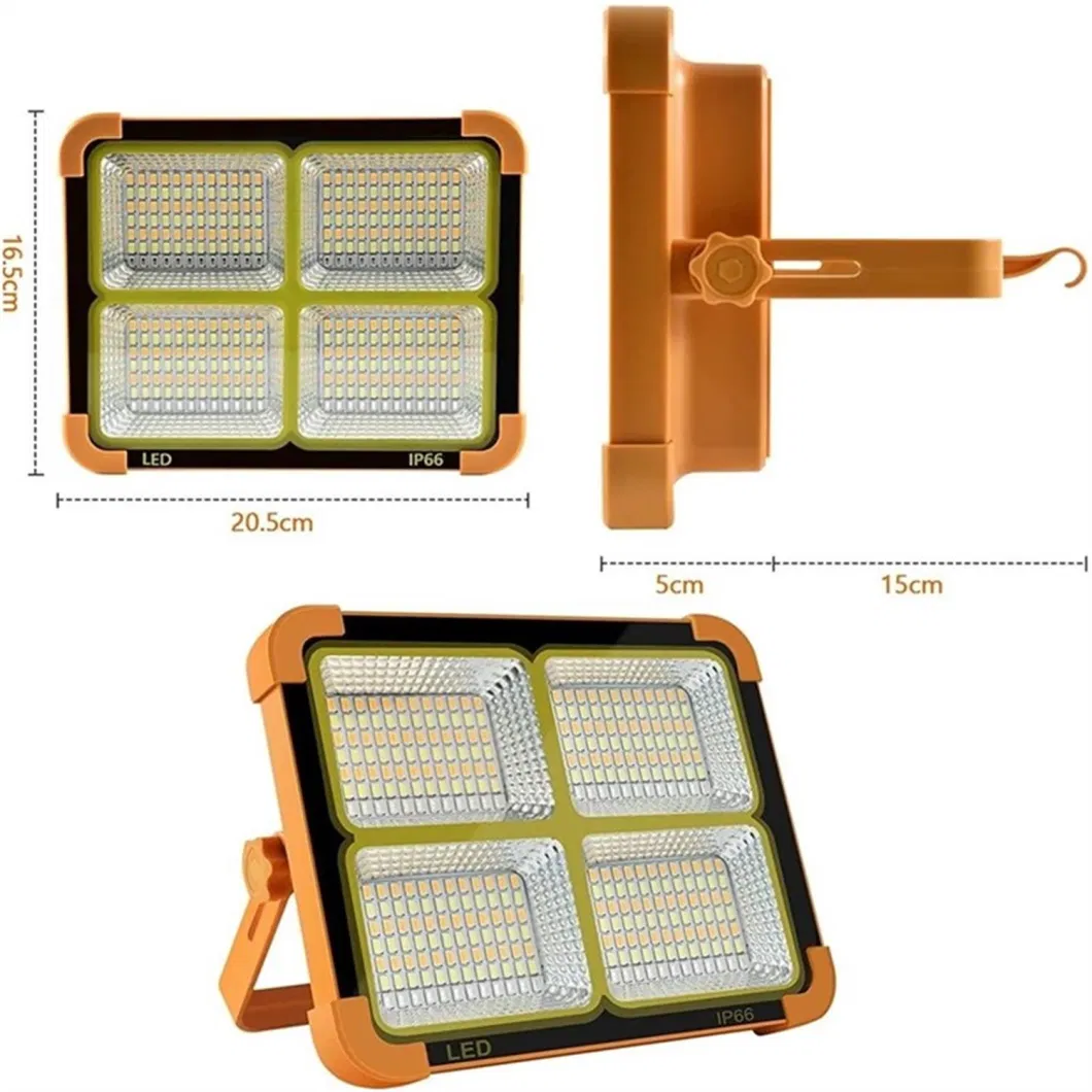 LED Outdoor Light Foldable Solar Panel Camping Light