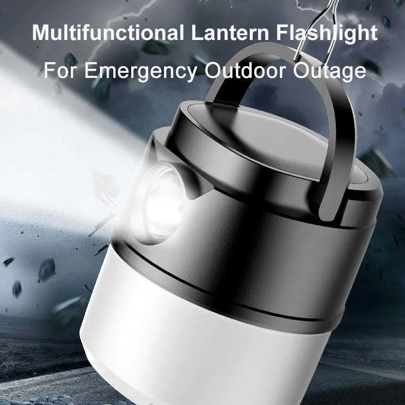 LED Tent Lantern Collapsible Hanging Hook Bulb Emergency Camping Light