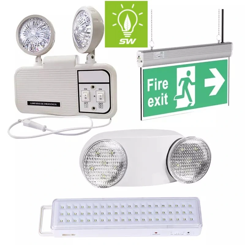 Energy Saving Smart Light Rechargeable LED Dimmable Battery Exit Sign Light Camping Lamp Emergency Light