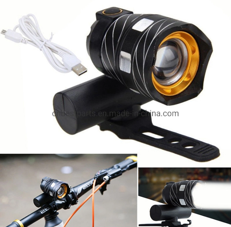 Rechargeable Xml T6 LED Bicycle Bike Light Front Cycling Light Head Lamp