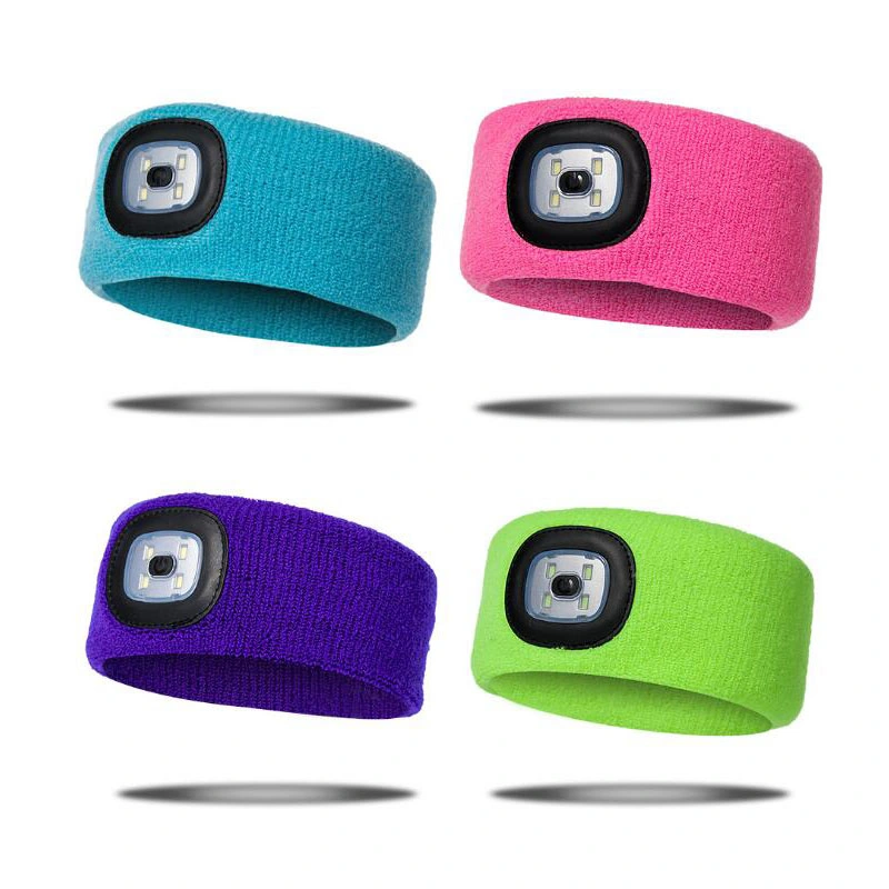 USB Rechargeable 100% Acrylic LED Winter Beanie Hat with Light