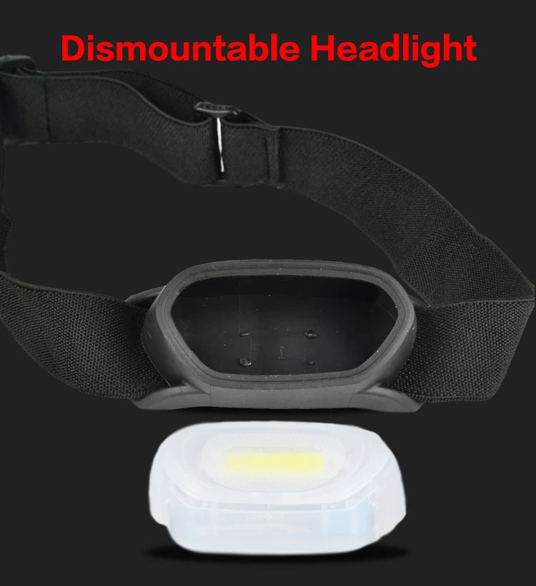 Brightenlux Factory Wholesale Hot Selling Waterproof 3*AAA Battery 3W COB Bright Running LED Mountaineering Headlamp with 3 LED Modes