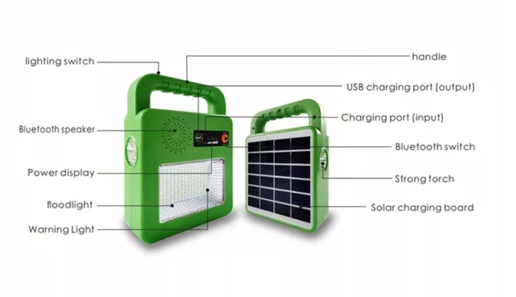 High Power Solar System USB Mobile Charging Home Lighting Outdoor Camping Solar Lantern with LED Light