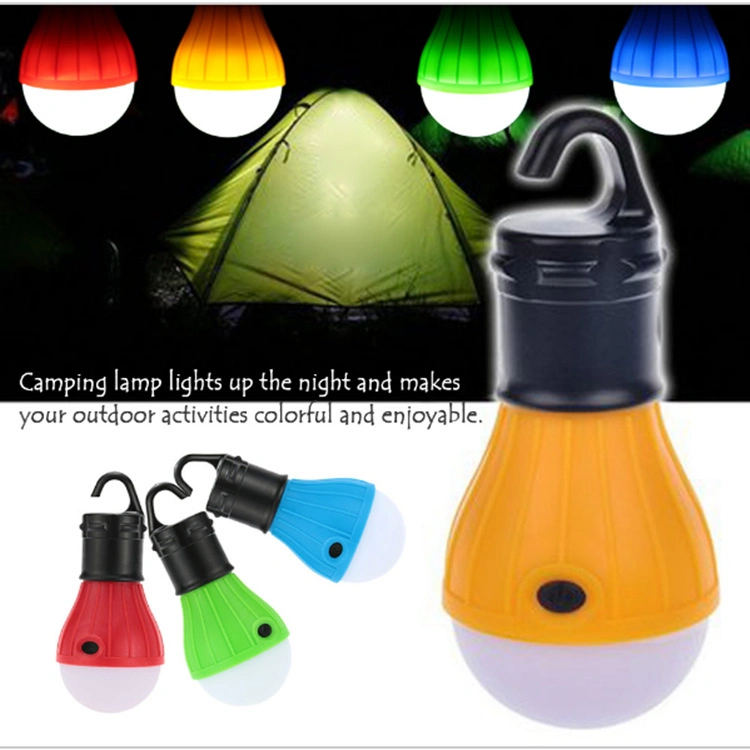 Outdoor Tent Light Waterproof 3LED Portable Hook Lighting Mini Emergency Camping Light