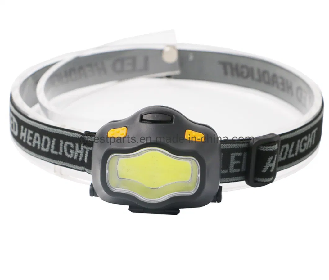 3W Ultra-Light Waterproof Camping Head Torch Fishing Emergency LED Headlight LED Outdoor Riding Waterproof COB LED Headlamp