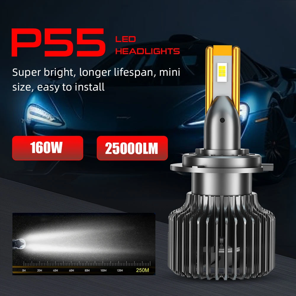 Super Bright H4 Auto Headlight Bulb H7 Car Headlight H11 LED Headlamp Universal