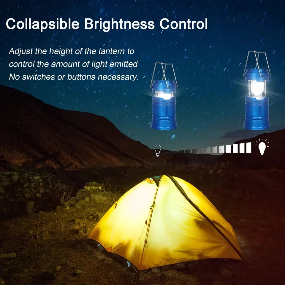 Hot Sale Outdoor Solar Rechargeable Camping Lights Lamp Tent Light High Bright USB Solar LED Camping Lanterns