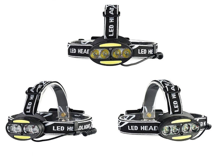Brightenlux Customized Logo Adjustable Rechargeable COB LED Mountain Bike Camping Tactical Mini Headlamp Light
