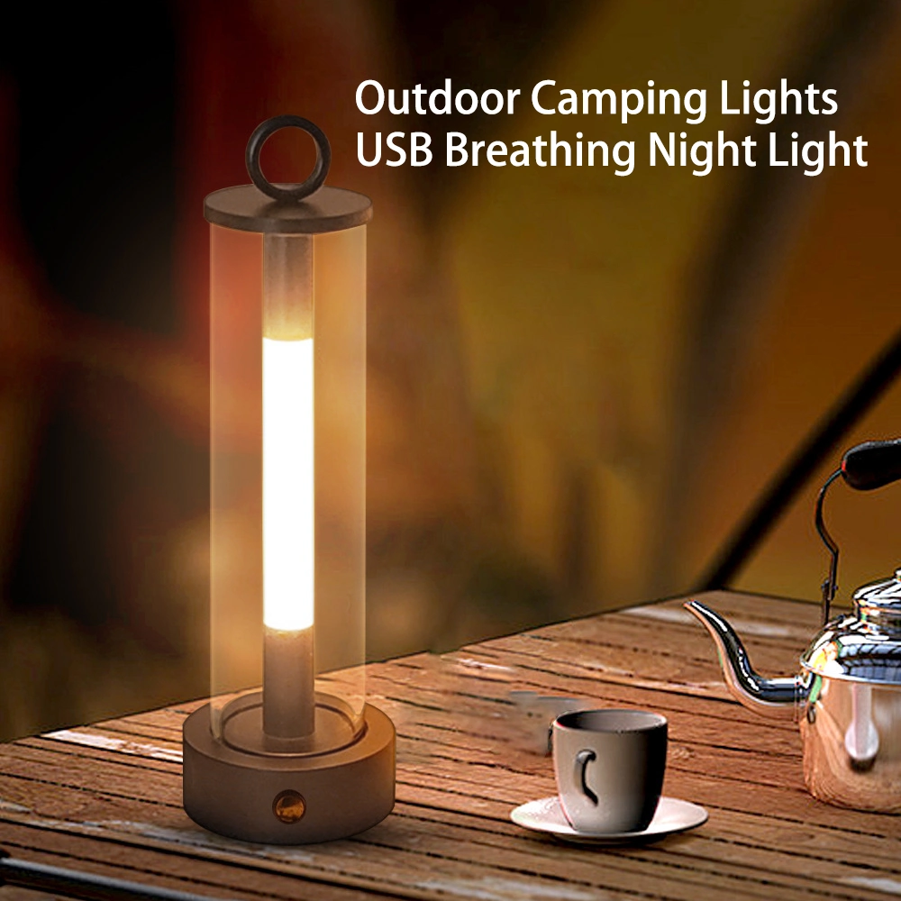 Outdoor Camping Light USB Rechargeable Hanging Atmosphere Lantern LED Bedside Night Light
