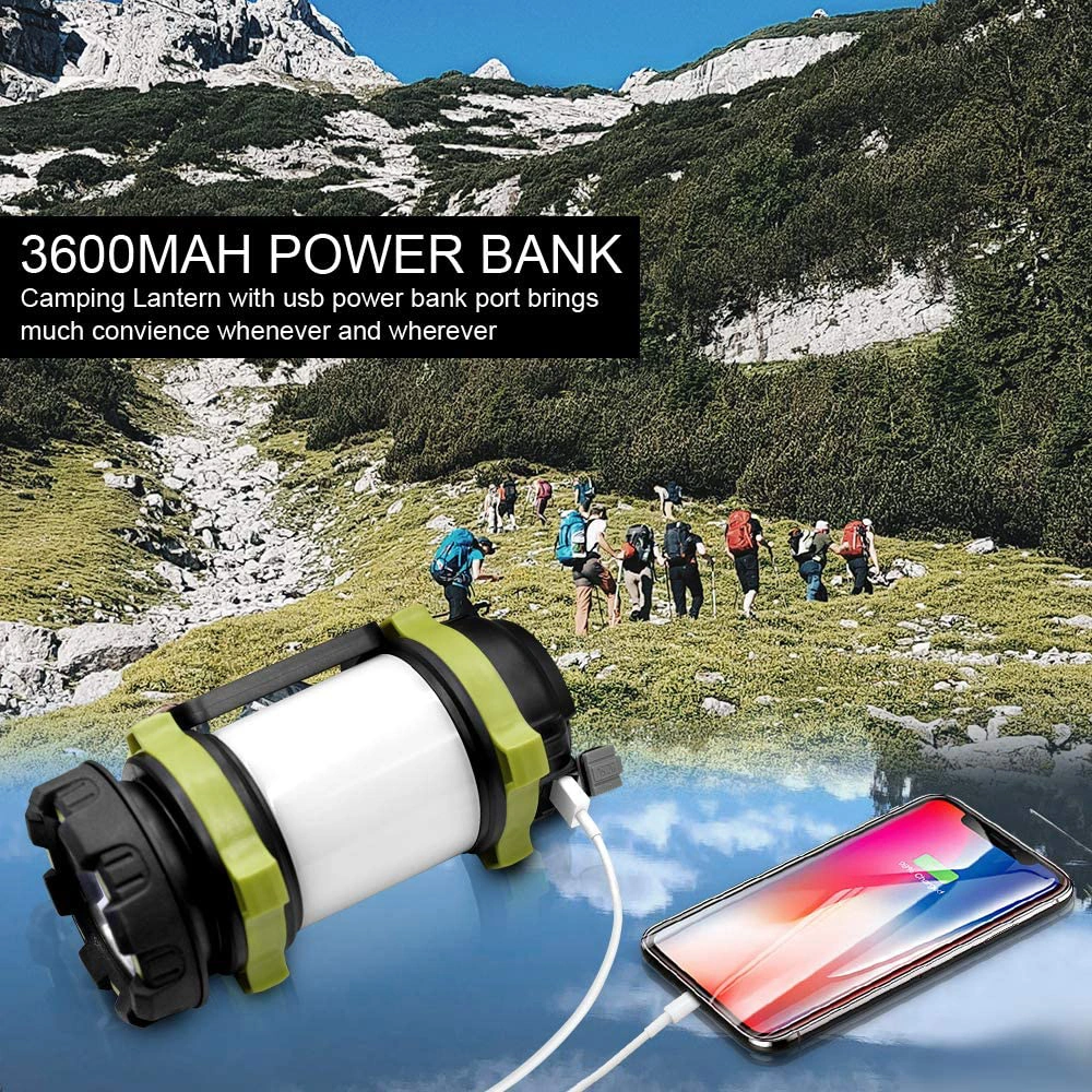 New Portable Multifunctional Super Bright USB Rechargeable LED Camping Lantern Light