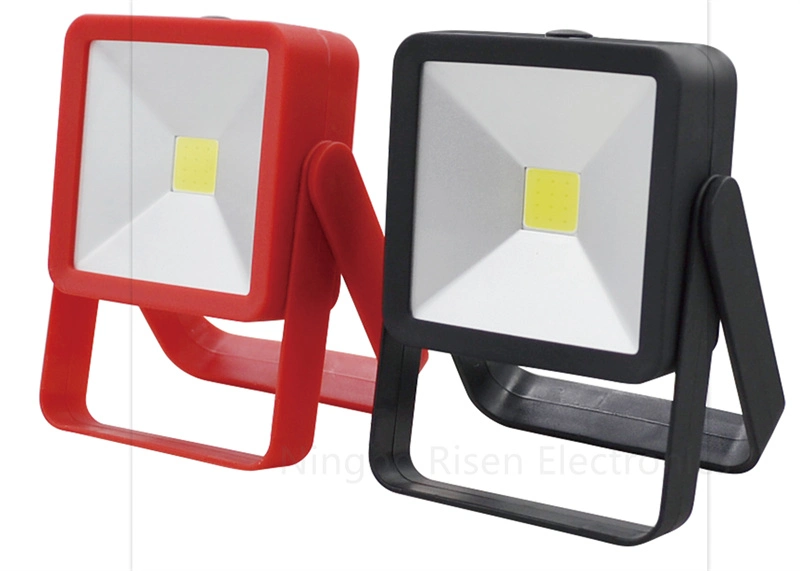 Outdoor Indoor Portable Plastic Floodlight Camping Lantern Handheld COB LED Work Light