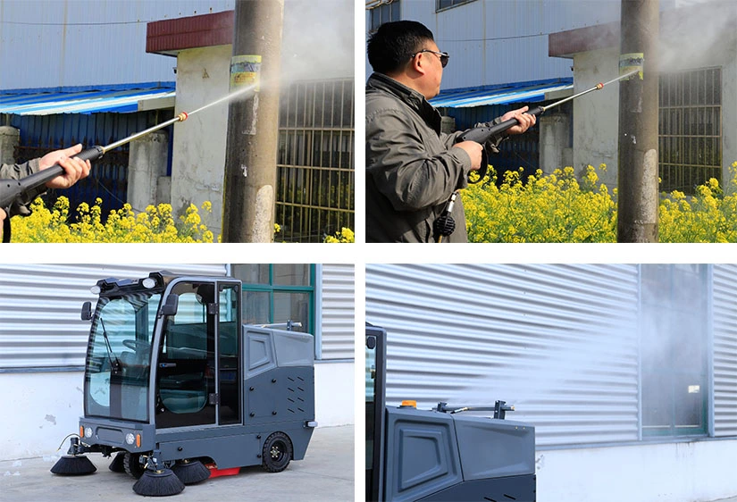 Battery Power Automatic Dry Vacuum Industrial Ride on Floor Sweeper