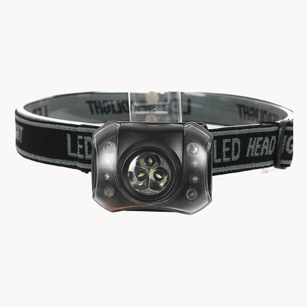 Yichen LED Headlamp with 3 White LED Light, 4 Red LED Flash Light