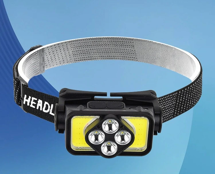 LED Headlamp Outdoor Portable Rechargeable Induction Headlamp Waterproof