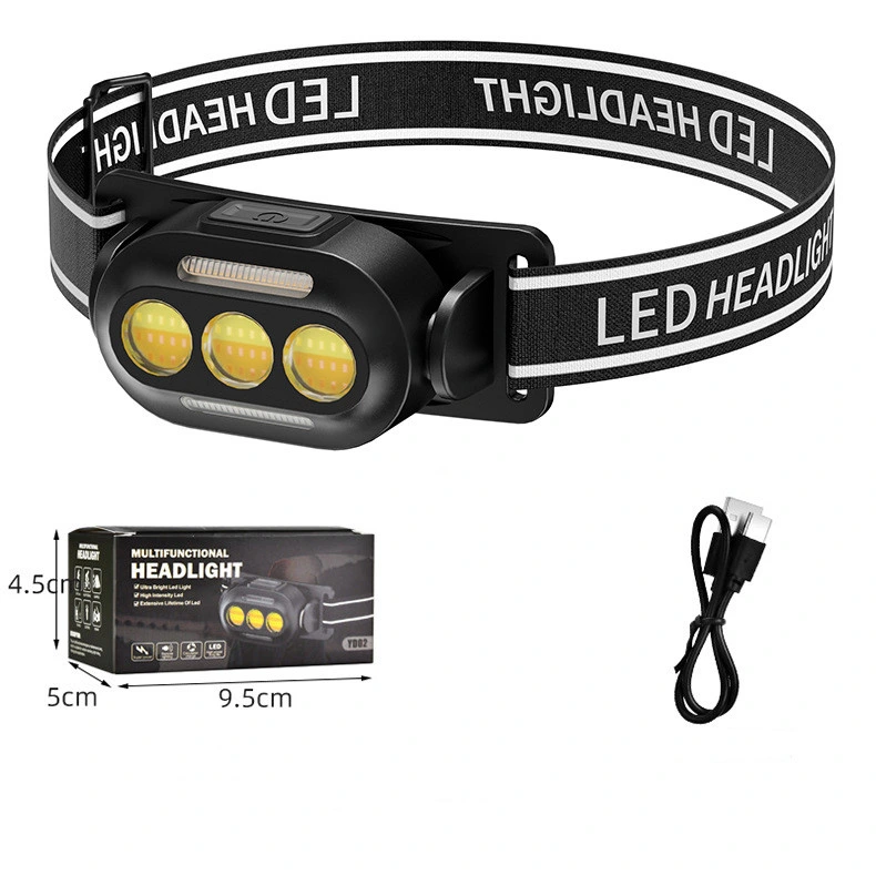 New Design Portable Mini Work Headlamp Rechargeable High-Performance Flashlight Waterproof Fishing Hunting Head Lamp