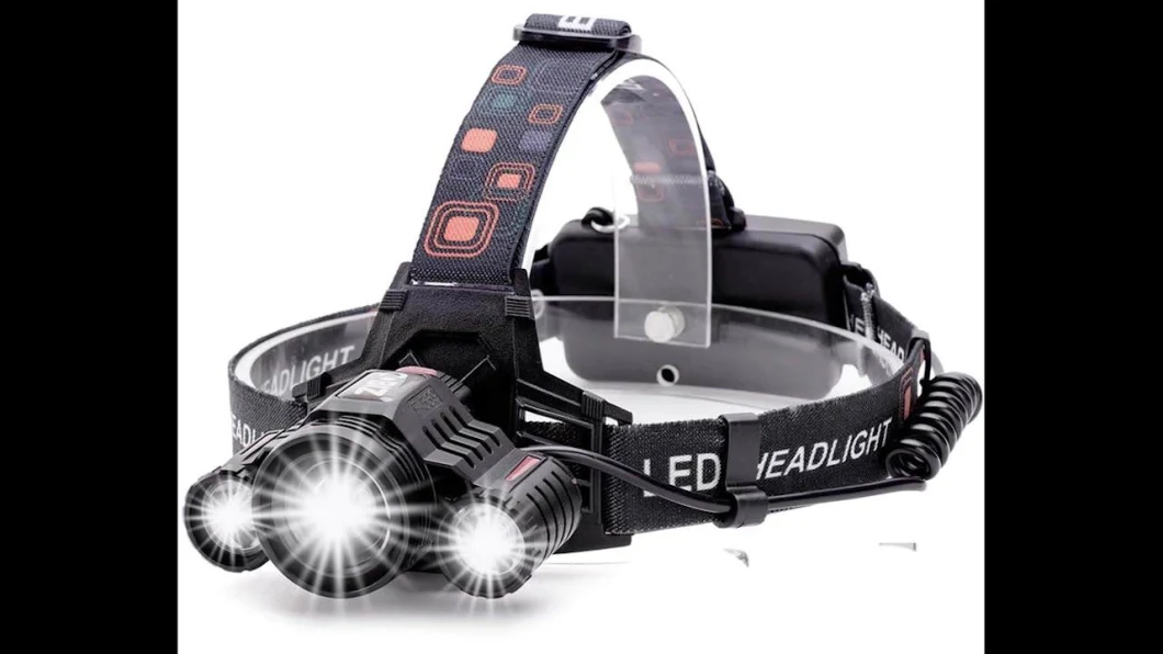 Glodmore2 Miner LED Headlamp Rechargeable Zoom Headlamp LED Sensor Function Headlamp