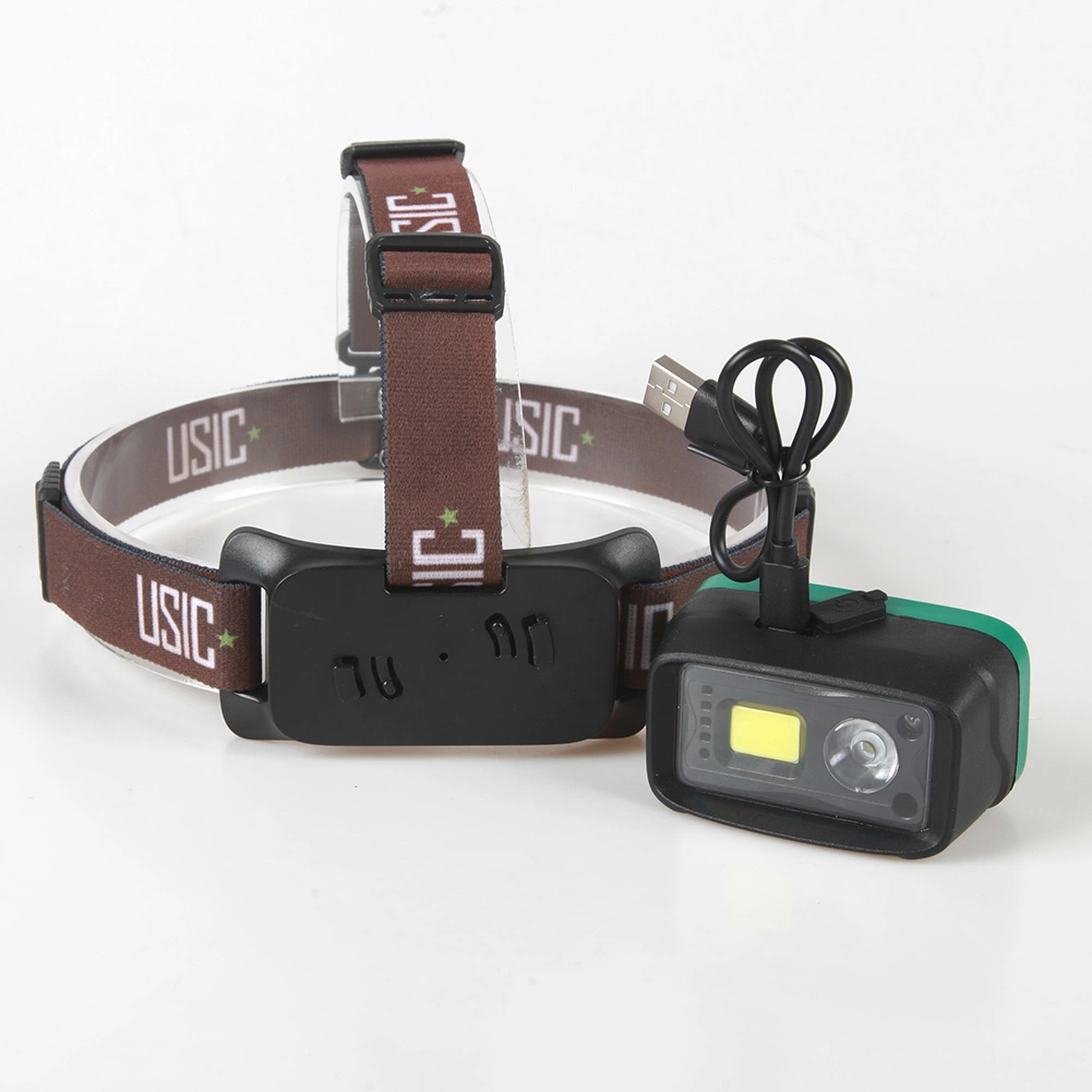 Yichen Waterproof Rechargeable COB LED Headlamp with Motion Sensor