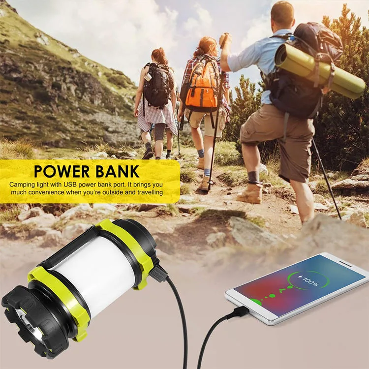 New Portable Multifunctional Super Bright USB Rechargeable LED Camping Lantern Light