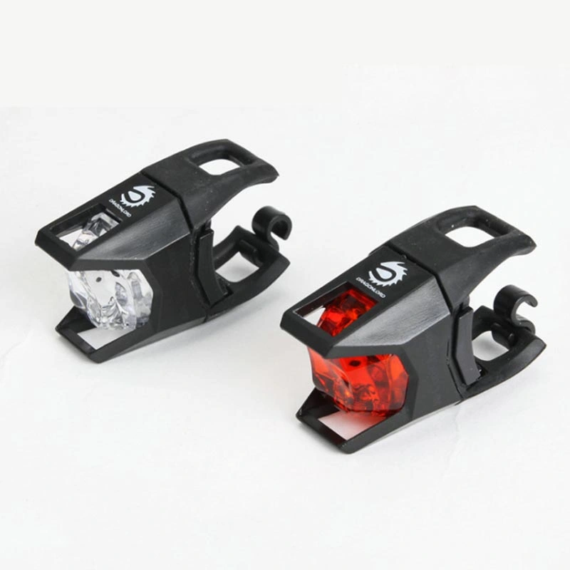 White/Red Front and Rear Bicycle Light with Ipx5 Waterproof for Mountain Road Helmet Cycling