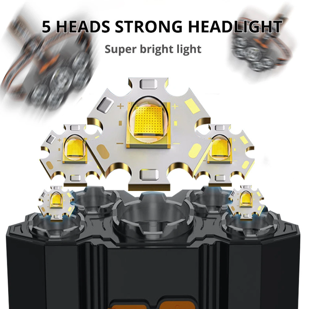 Strong Light Head Light Camping Adventure Fishing Lamp Rechargeable LED Headlamp