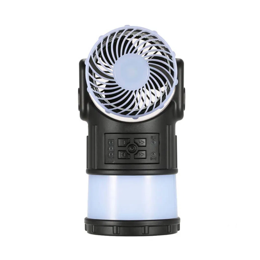 LED Multi-Function with Cooling Fan Radio Outdoor Camping Lights