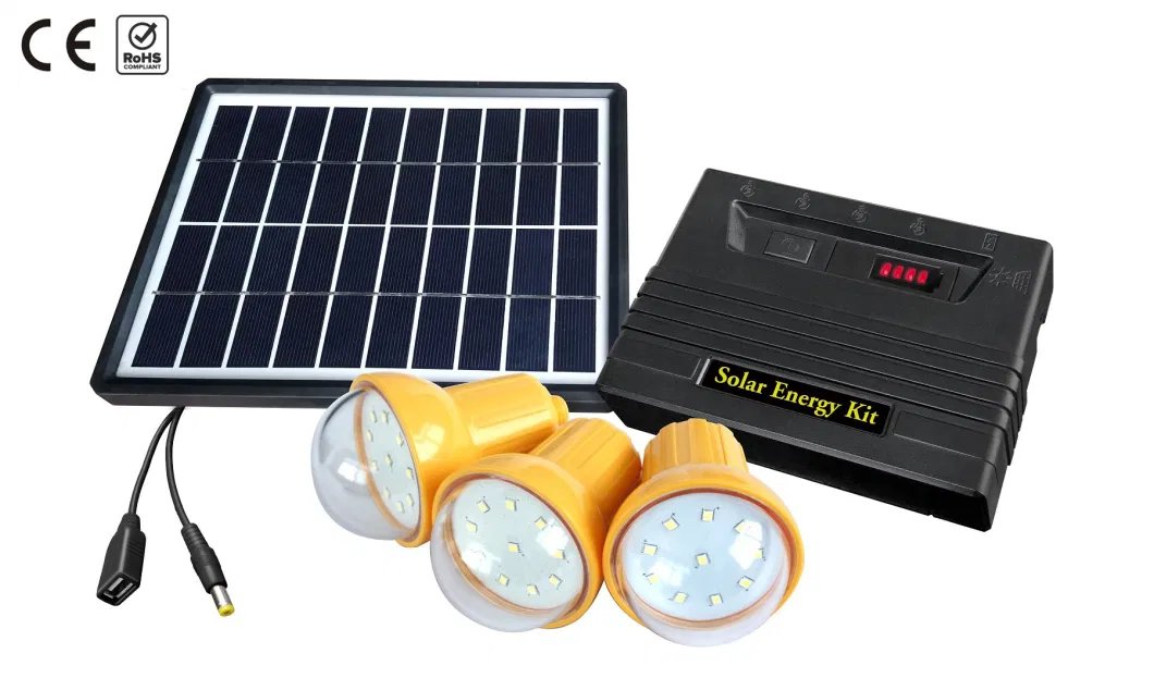 3 Mode Light/LED Bulbs/Solar Reading Lamp with USB Chargers Cable