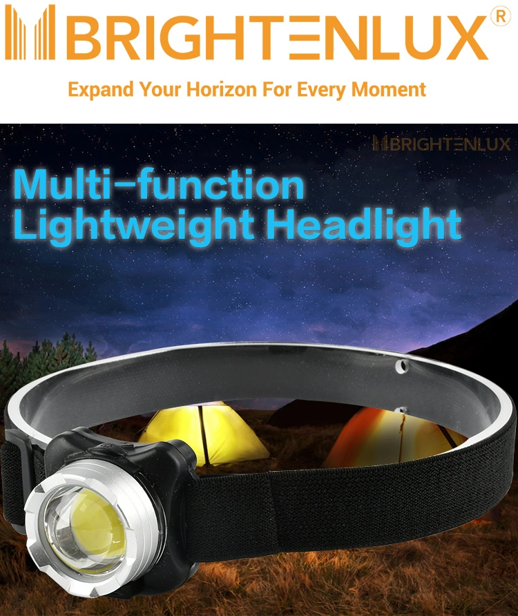 Brightenlux New Style Running Riding Waterproof Multifunctional Sensor Rechargeable COB LED Tactical Mini Headlamp