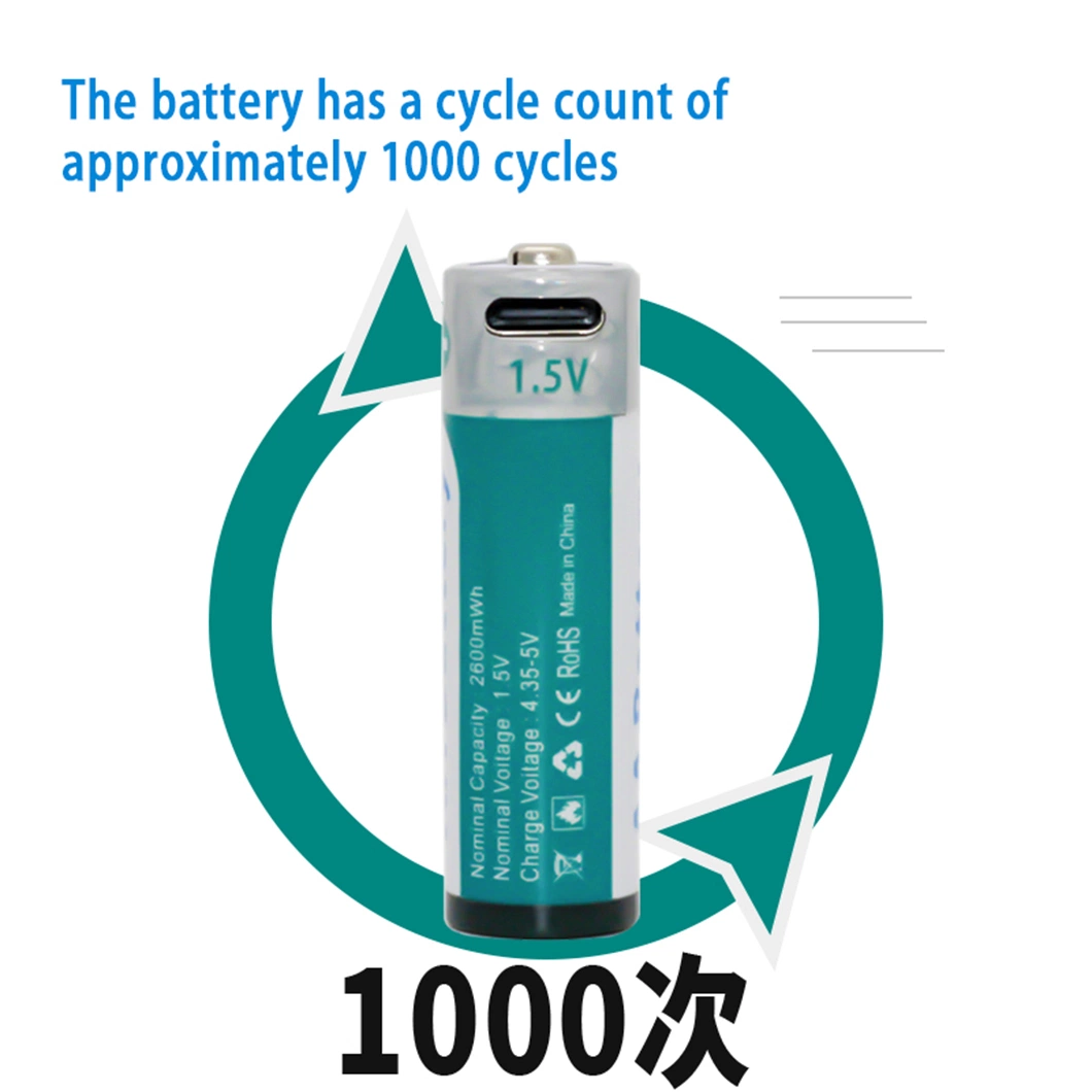 Customized Factory 1.5V Lithium Battery and 2600mwh AA AAA Rechargeable Battery