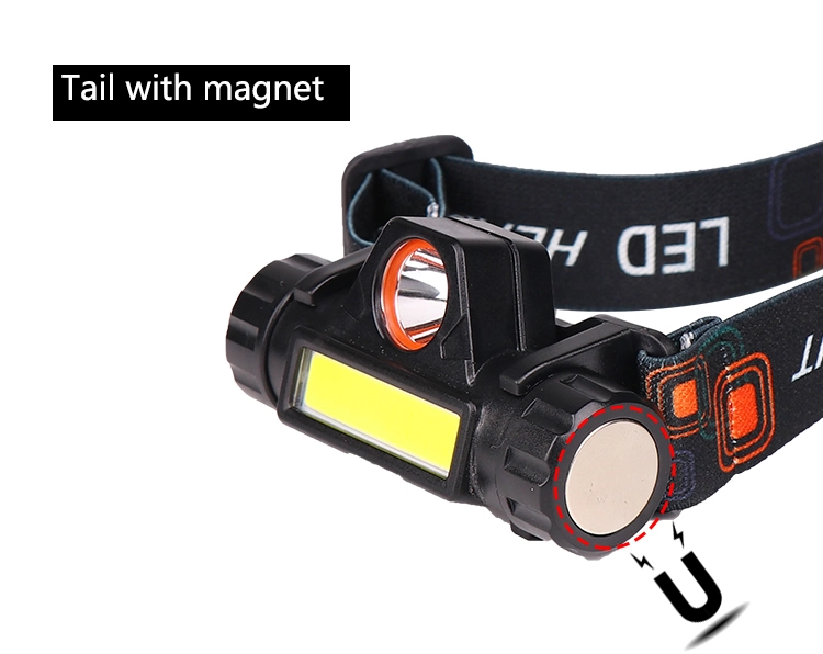 Waterproof Sensor Headlight Headlamp with USB Rechargeable Battery