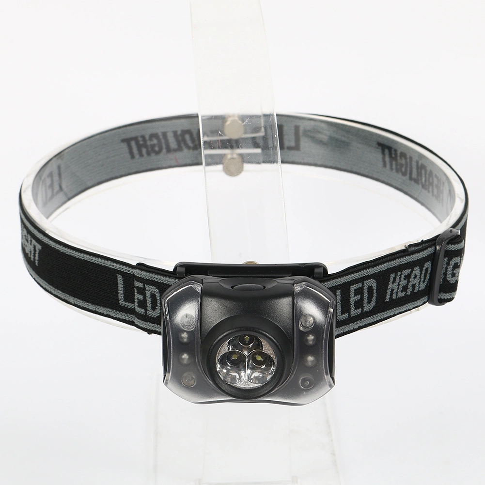 Yichen LED Headlamp with 3 White LED Light, 4 Red LED Flash Light