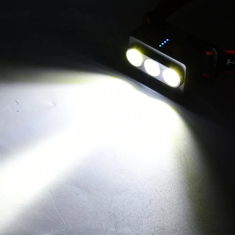 Glodmore2 Logo Printing Long Range 6 Modes Light USB Charging COB LED Rechargeable Outdoor Headlamp Camping