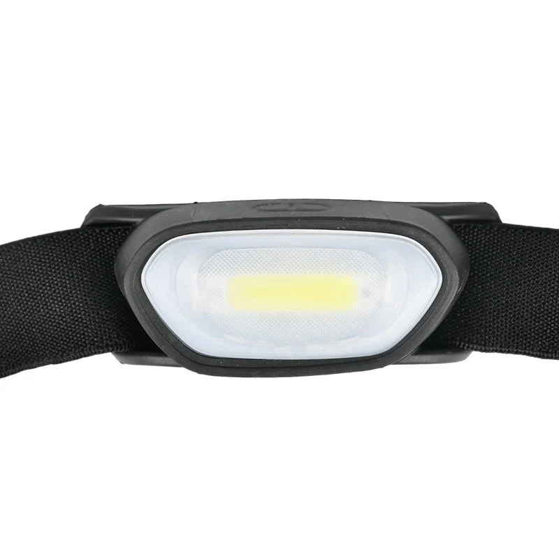 Glodmore2 Customized Logo Lightweight Dismountable 2*AA Dry Battery TPR LED Headlamp Headlight with 3 Modes