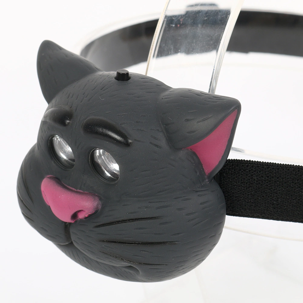 Cat Face Shaped Headlamp with 2 LED for Children