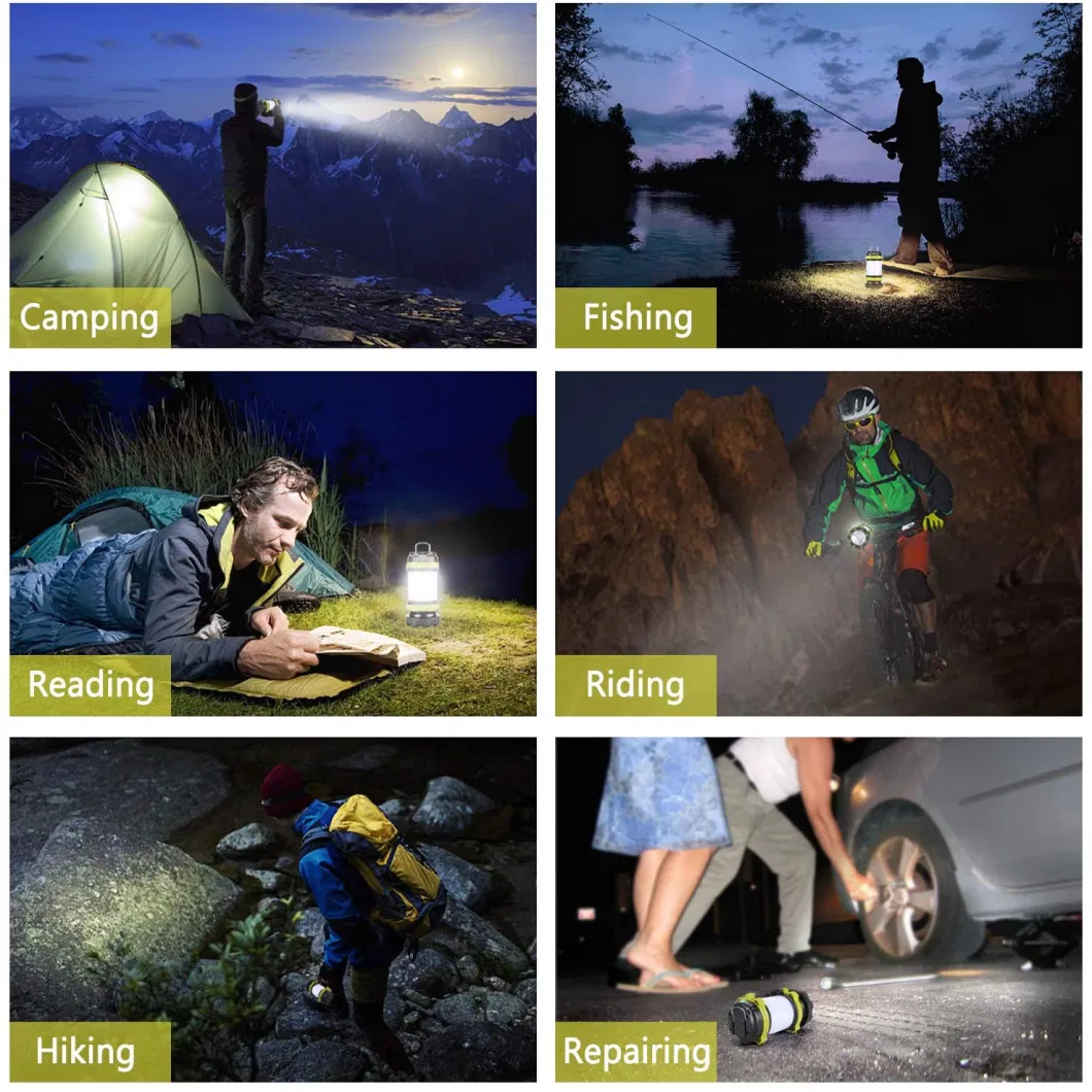 New Portable Multifunctional Super Bright USB Rechargeable LED Camping Lantern Light