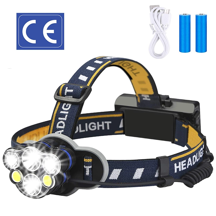 Brightenlux Hot Sale Portable USB Rechargeable 3 AAA Battery Waterproof LED Headlamps