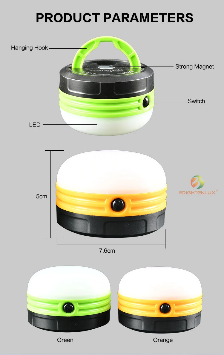Wholesale Cheap Plastic Outdoor Sports Waterproof Dimmable Dry Battery Emergency Small Summer Camping Light