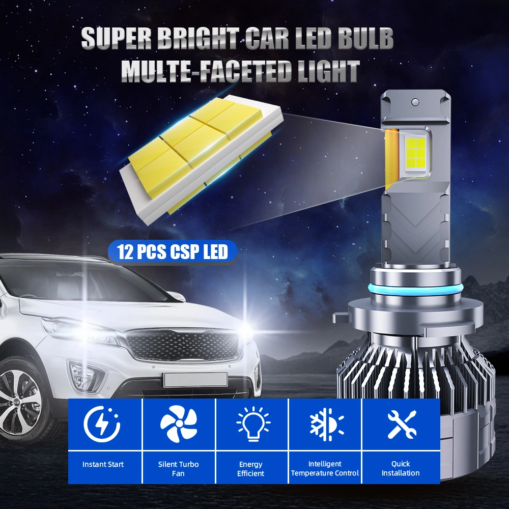 Autos Parts Super Bright LED Headlights Csp 4575 6500K H7 H11 LED Headlamp