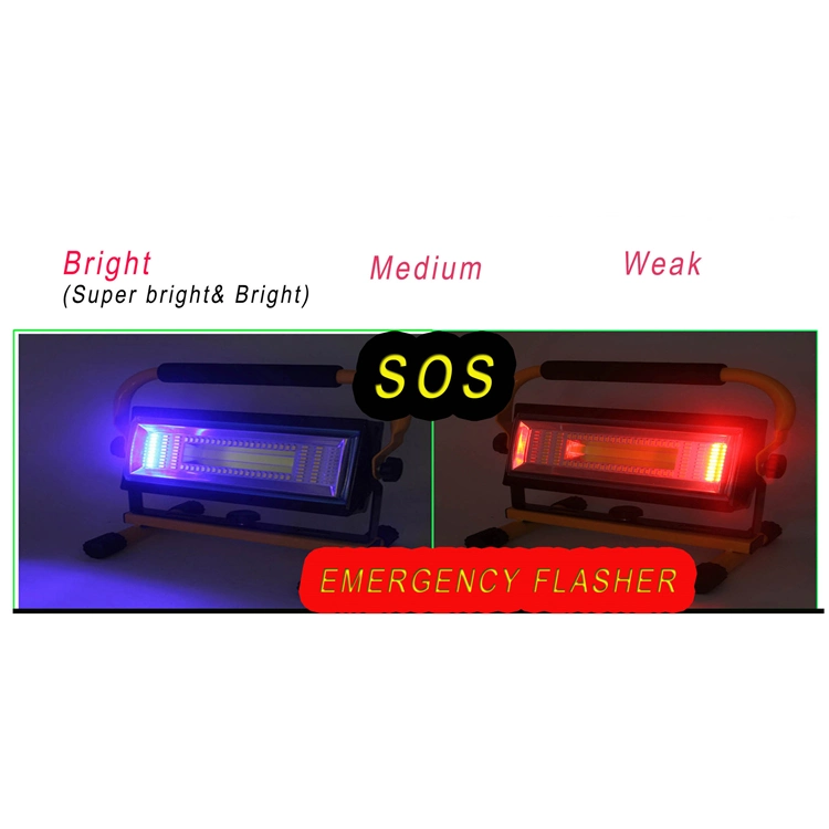 Portable USB Camping Outdoor Lighting LED Construction Spotlight Rechargeable Work Light