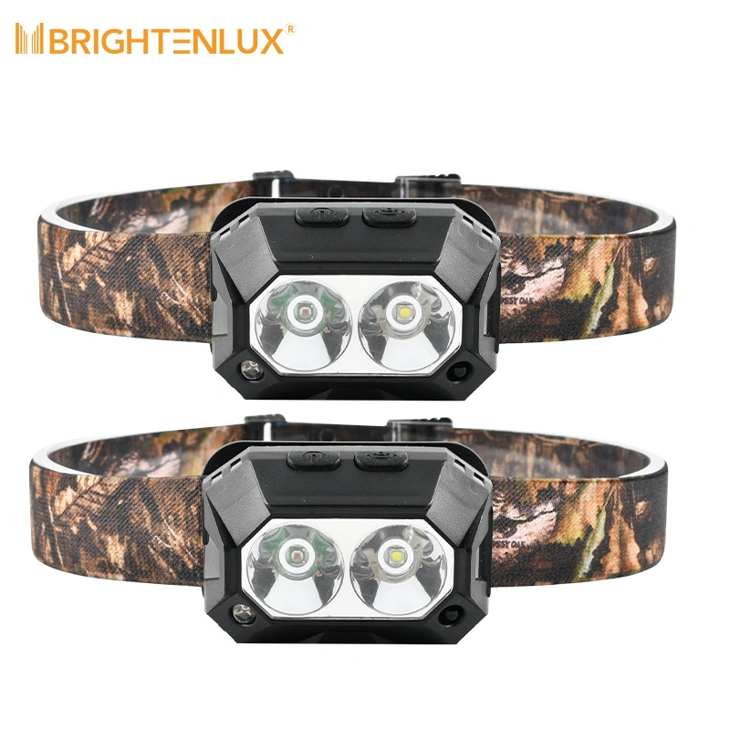 Brightenlux ABS 150 Lumen Rechargeable Sensor Head Torch Light Lithium Batteries LED Headlamps