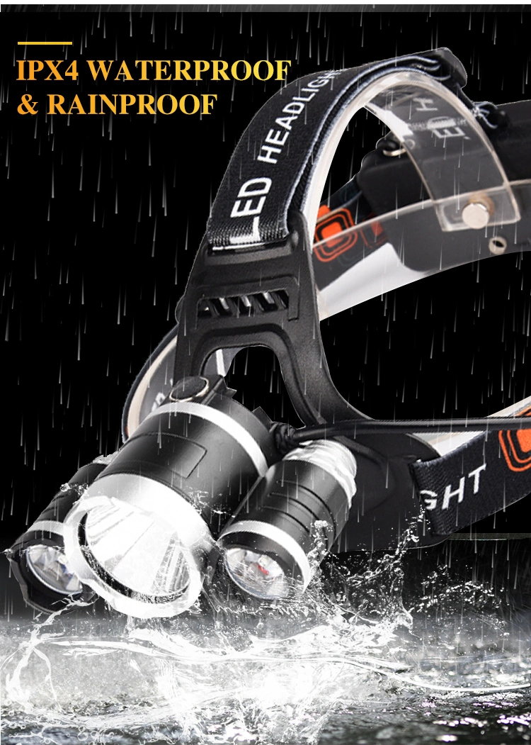 Brightenlux Most Powerful Rechargeable Mining Battery Motorcycle Whaterproof COB LED Headlamp